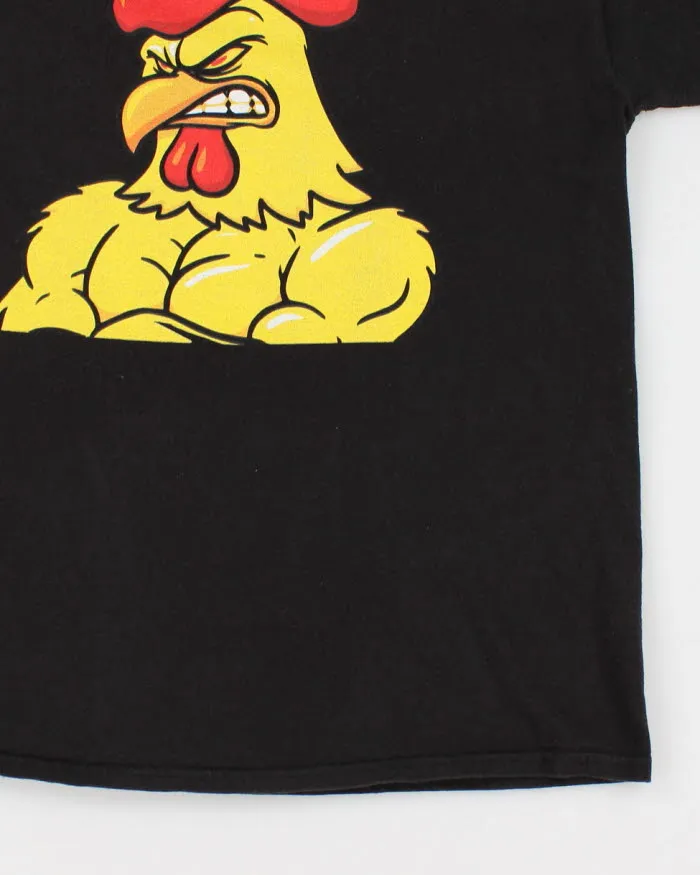 00s Angry Chicken Black T-Shirt - M