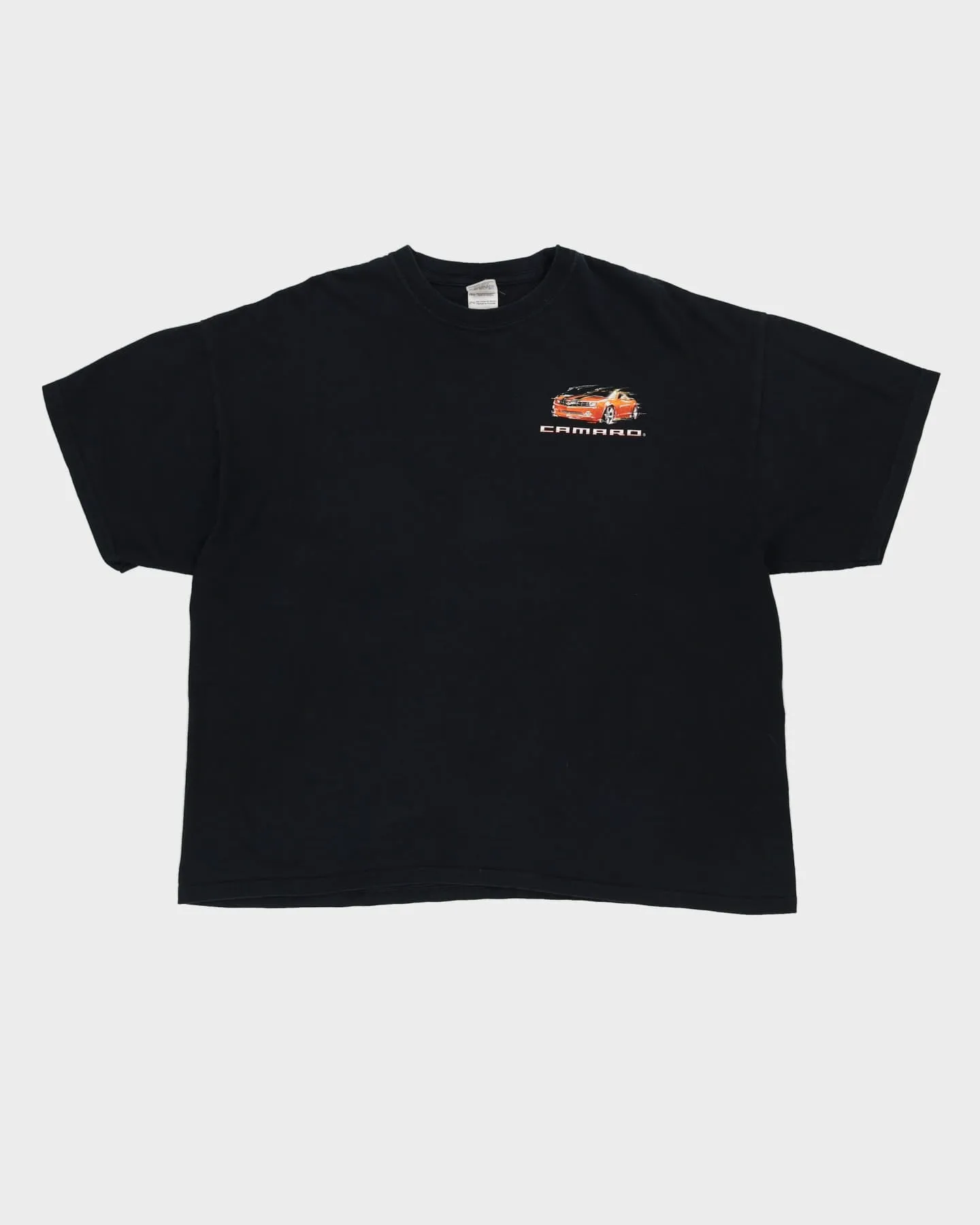 00s Chevy Camaro Muscle Transformed Black Graphic T-Shirt - XXL