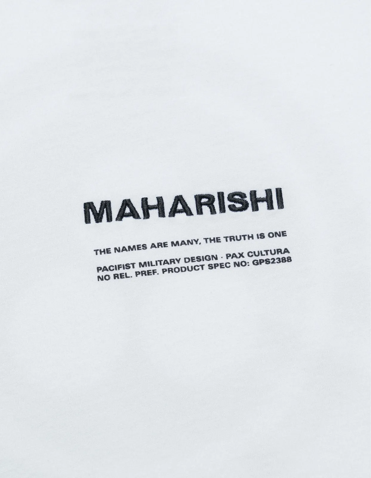 1388 Maharishi Pax Cultura T-Shirt White