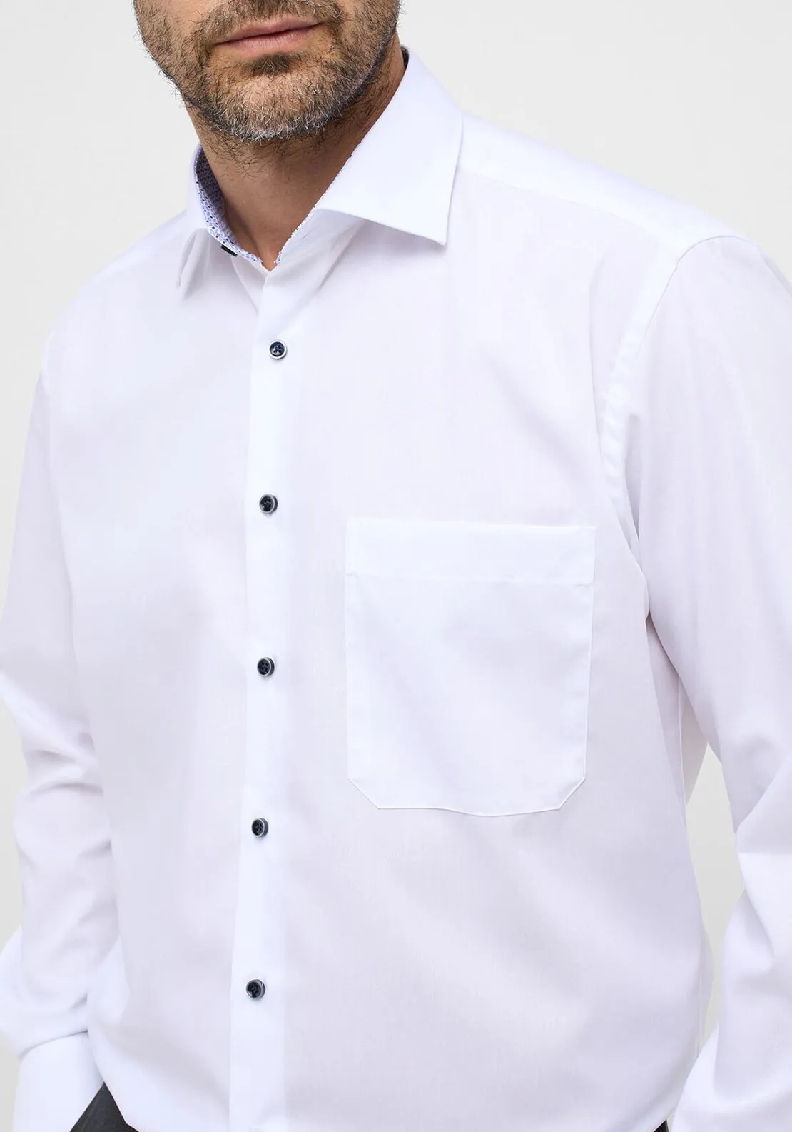 1863 by Eterna Comfort Fit Formal Shirt, White