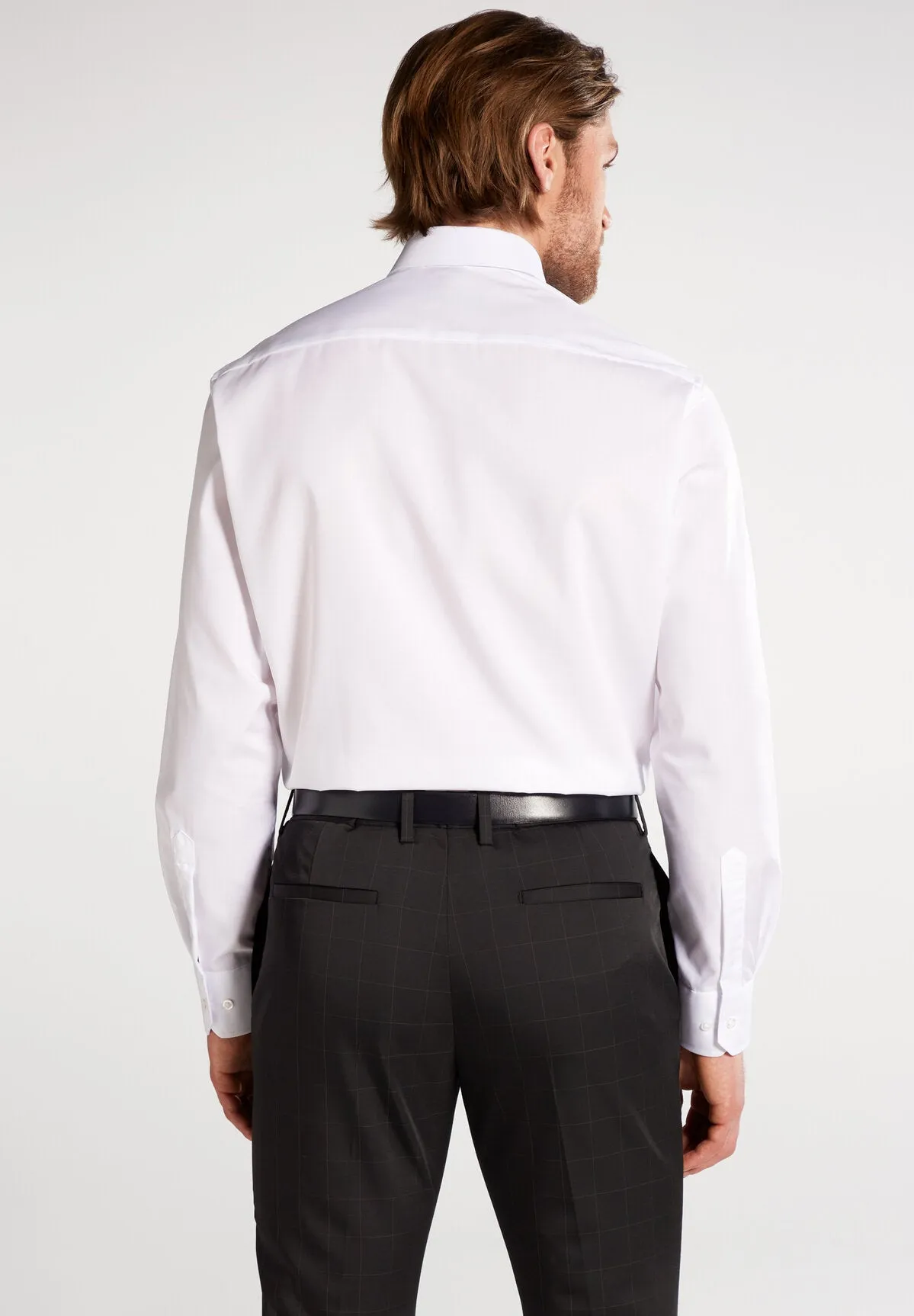 1863 by Eterna Plain Poplin Shirt, White