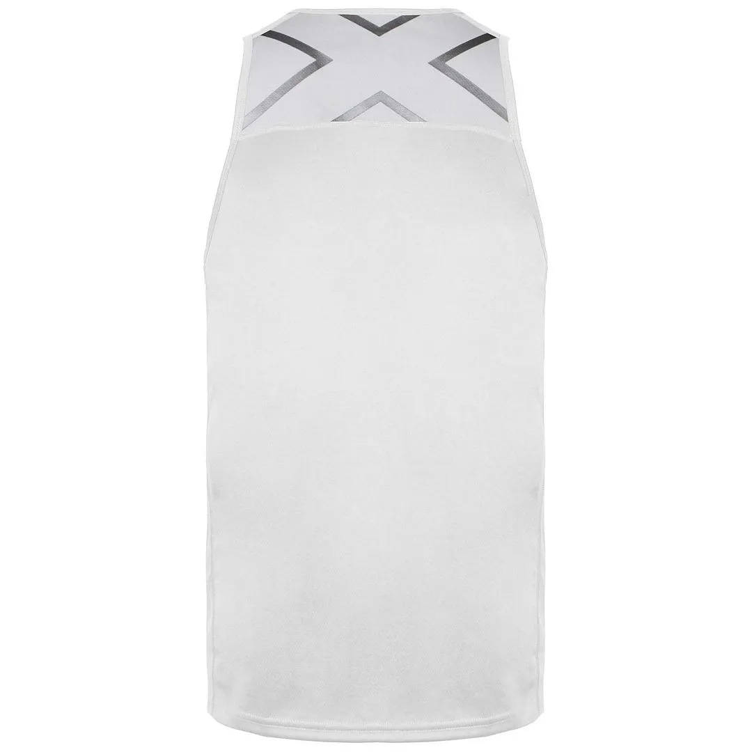 2XU BSR Active Singlet Mens White Top