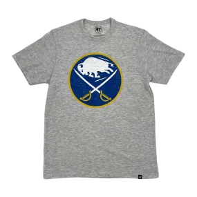 '47 Brand Buffalo Sabres Gray With Classic Logo Short Sleeve Shirt