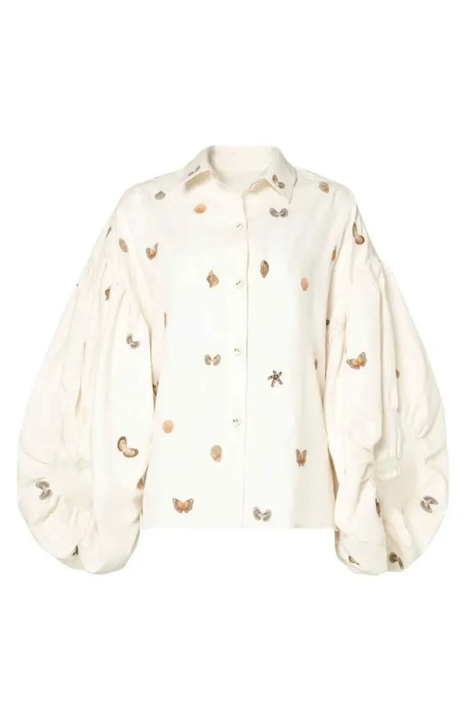 AGAR CARACOLA EMBROIDERED SHIRT