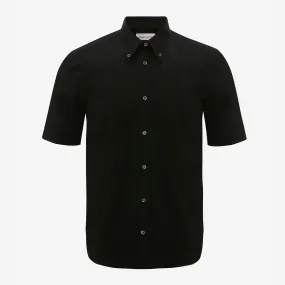 Alexander McQueen Cotton Poplin Short Sleeve Shirt