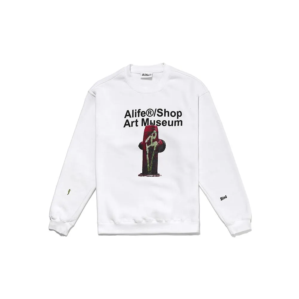 Alife RD CREW -WHITE