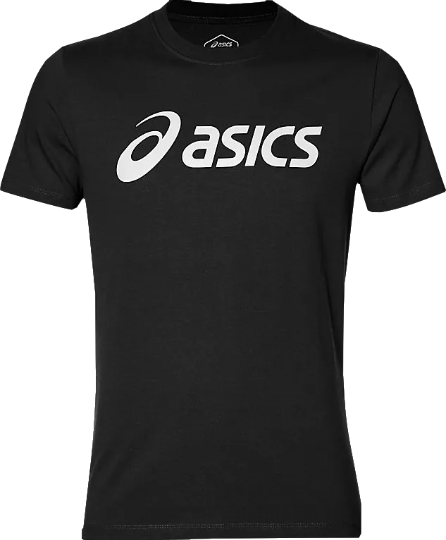 asics Black Big Logo Tee BNWT UK S