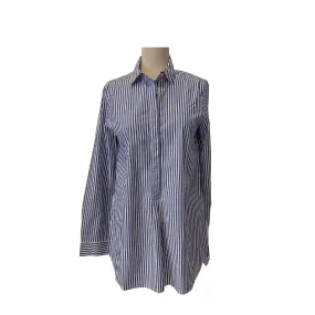 Banana Republic Blue and White Striped Soft Collared Shirt | Brand new |