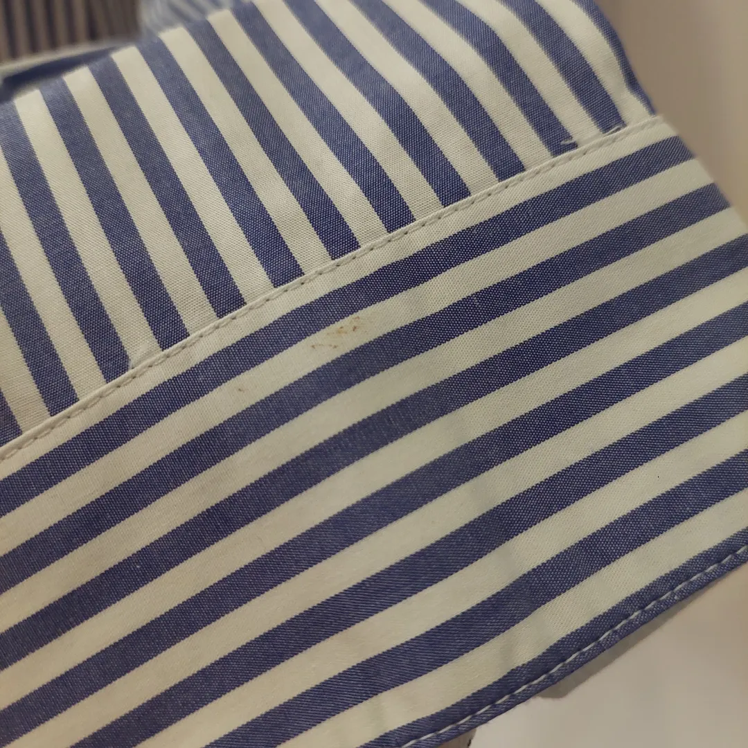 Banana Republic Blue and White Striped Soft Collared Shirt | Brand new |