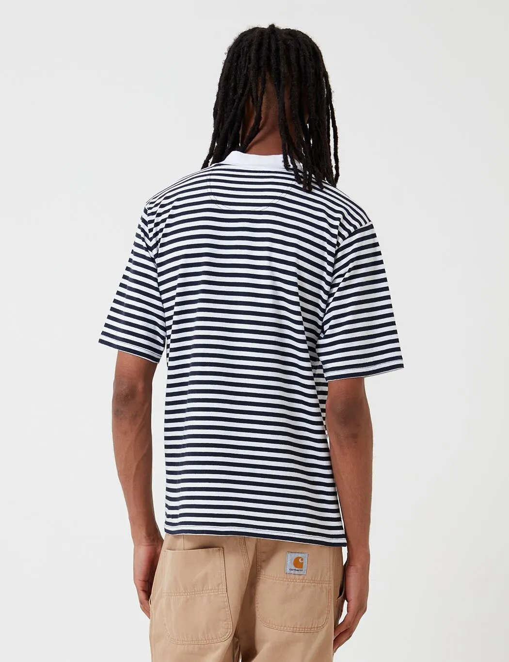 Barbour Inver Stripe T-Shirt (White Label) - Navy Blue