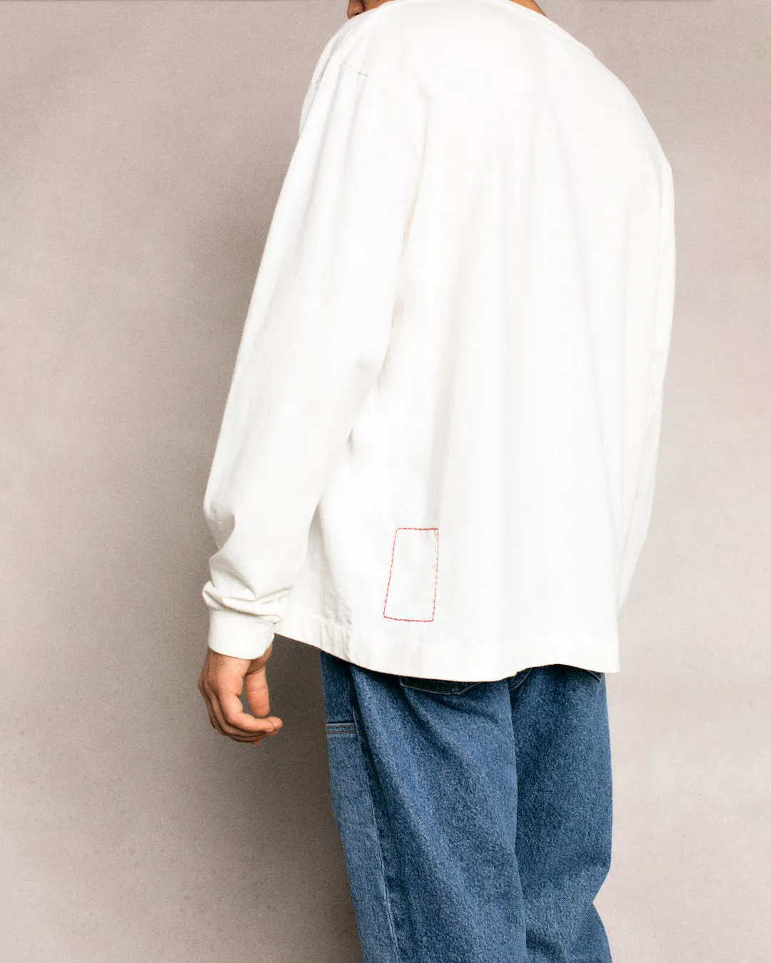 Basic L/S T-Shirt (Vintage White)