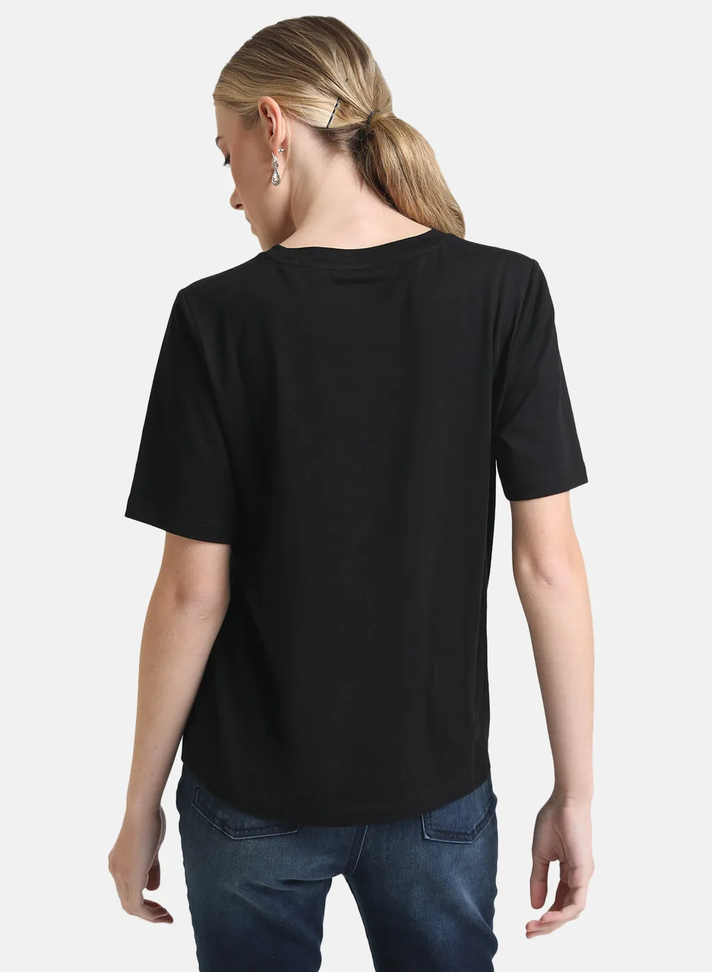 Basic Round Neck Half Sleeves T-Shirt