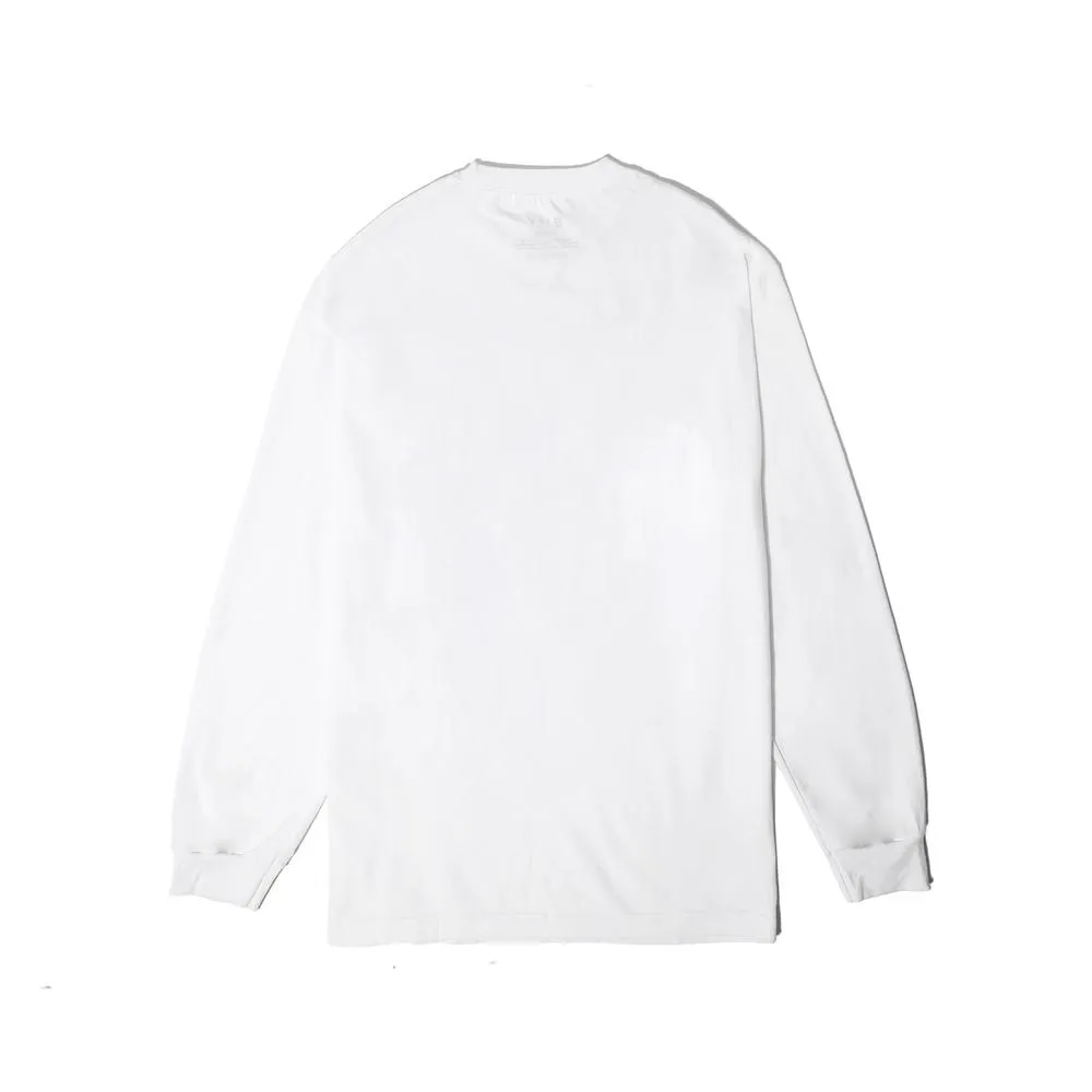 BE TRUE TO YOURSELF FLOWER LS SHIRT -WHITE