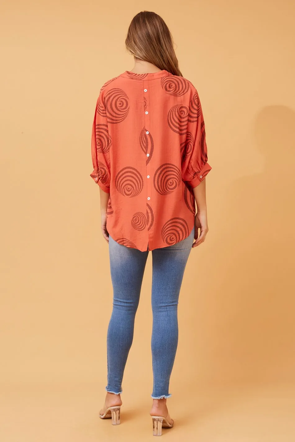 BELINA ABSTRACT PRINT SHIRT