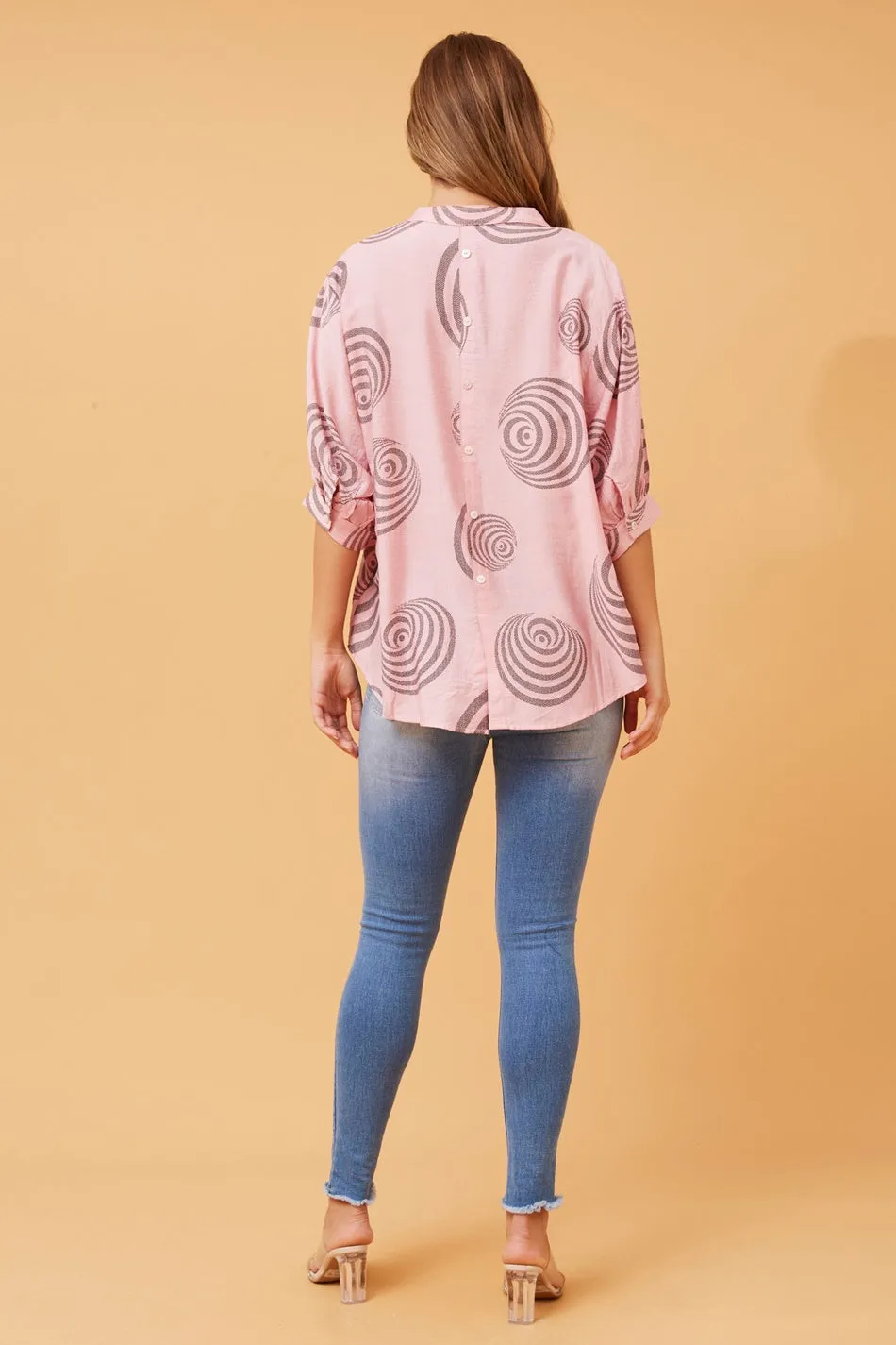 BELINA ABSTRACT PRINT SHIRT