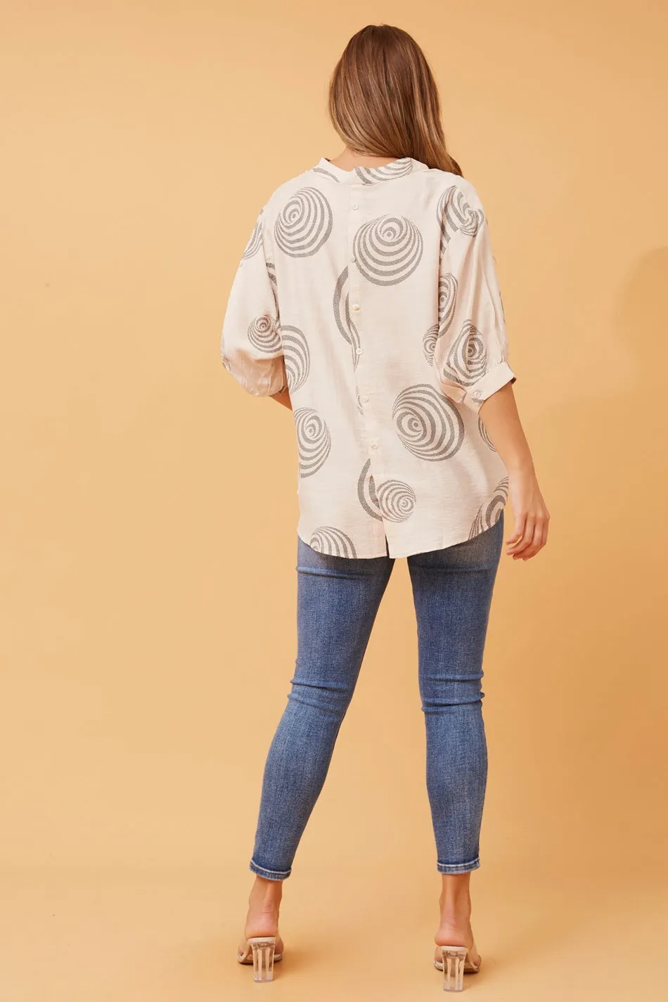 BELINA ABSTRACT PRINT SHIRT