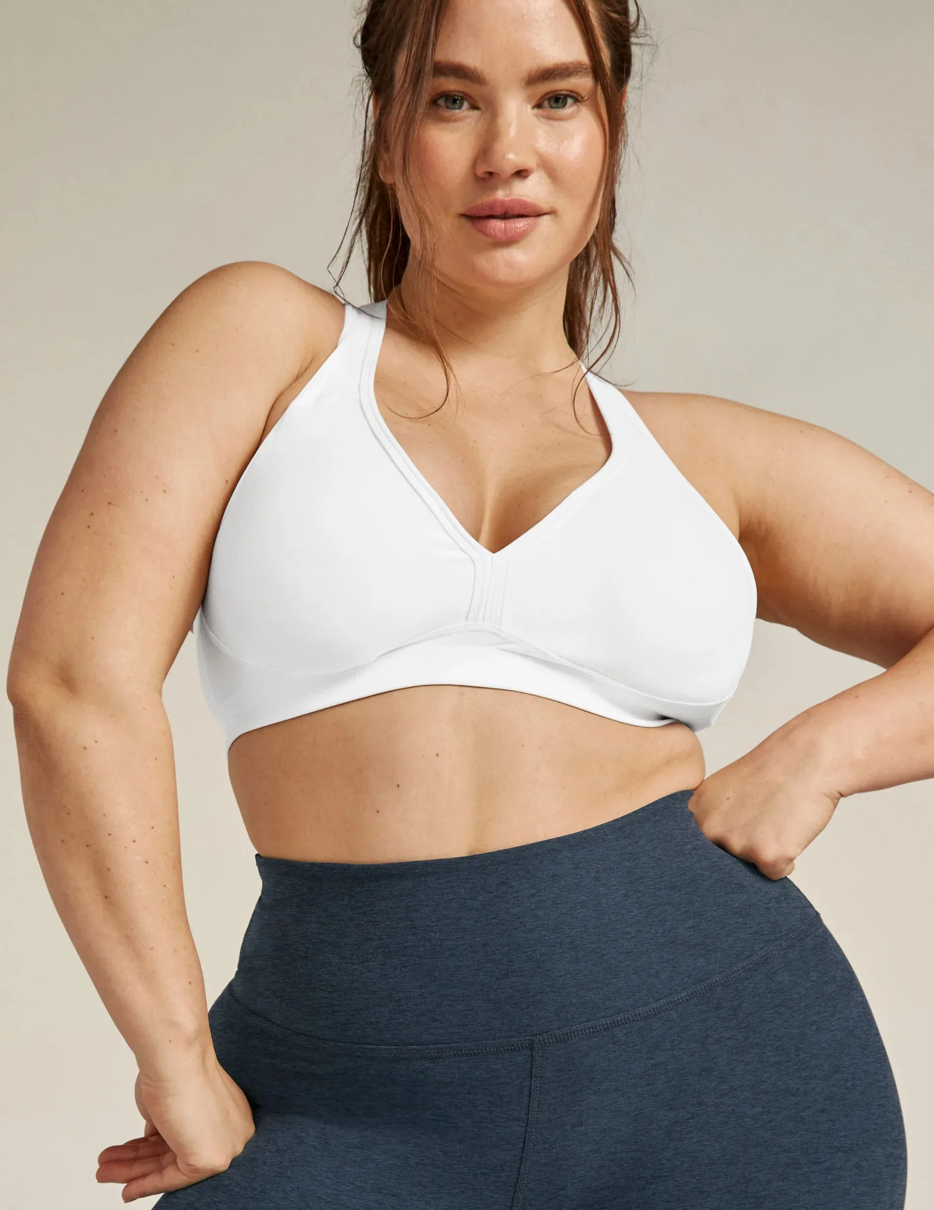 Beyond Yoga Lift & Support Bra - White