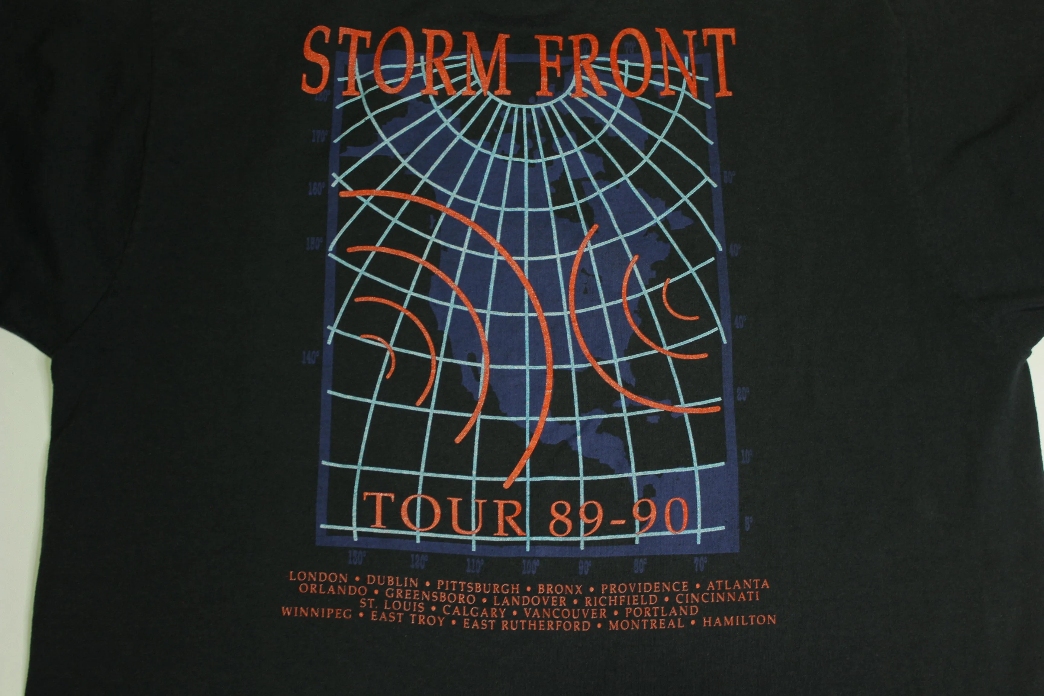 Billy Joel 1989-90 Storm Front Vintage 80's 90's Tour Concert T-Shirt