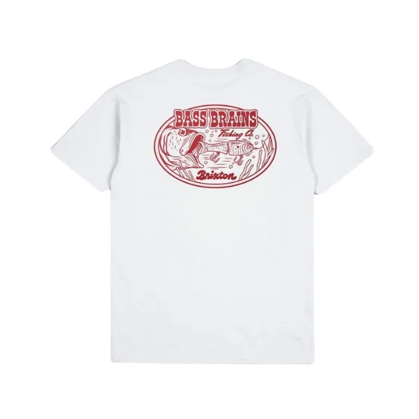 Brixton Bass Brains Swim S/S T-Shirt - White