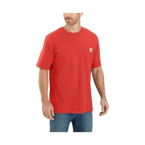 Carhartt Men's Workwear Pocket T-Shirt - Fire Red Heather