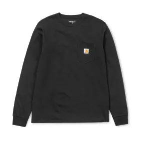 Carhartt WIP Long Sleeved Pocket T-Shirt Black