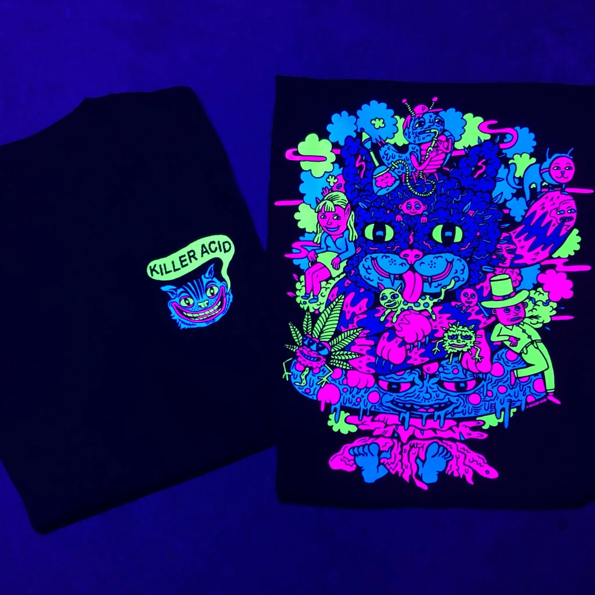 Cheshire OG Purple Blacklight T-Shirt