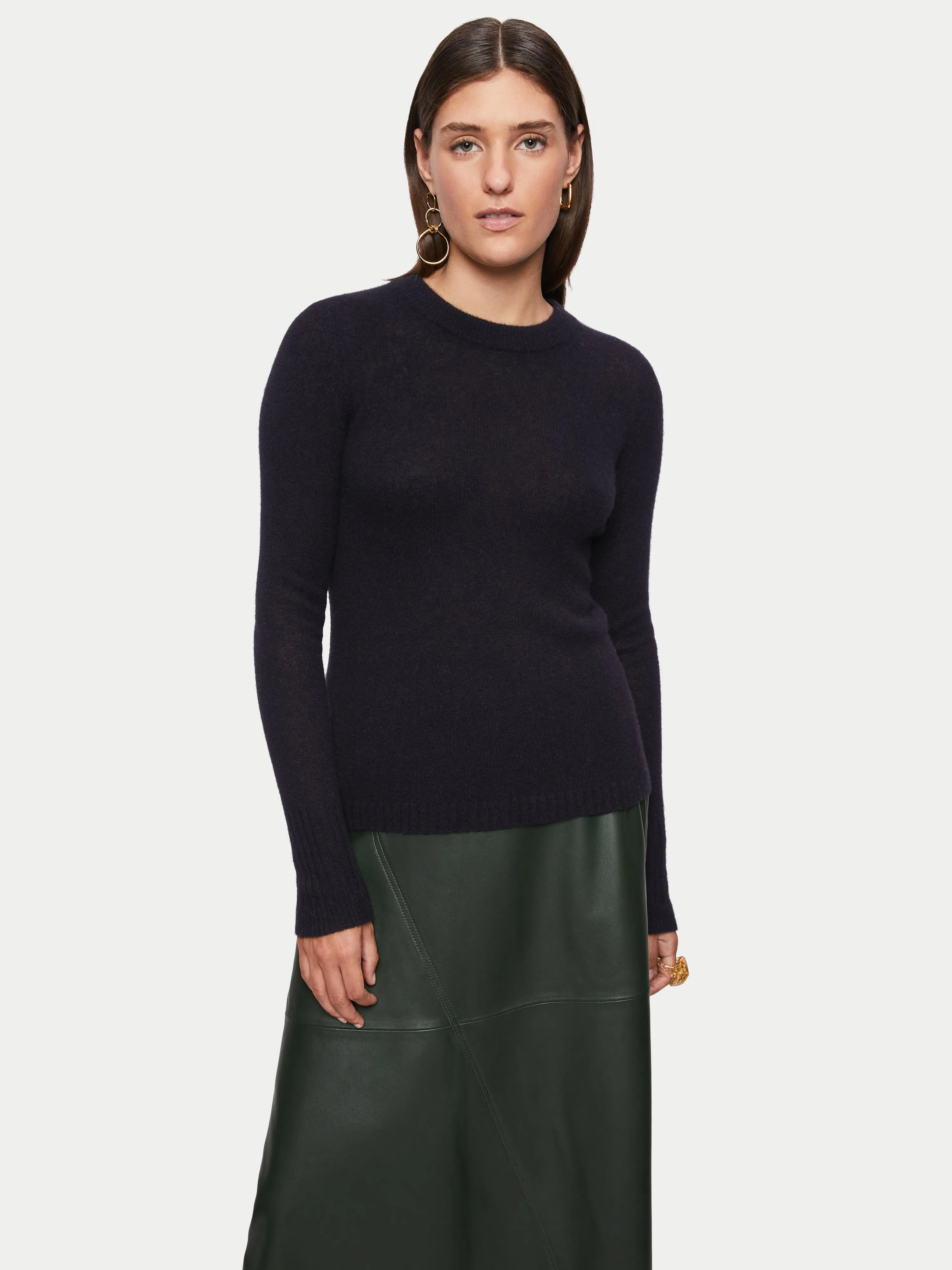 Cloud Cashmere Crew Jumper | Black