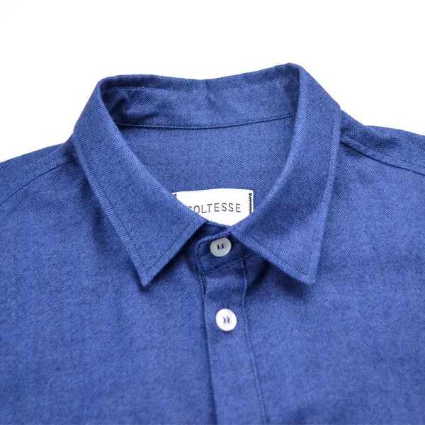 Coltesse - Pocket White Cornea Shirt - Blue Chevron