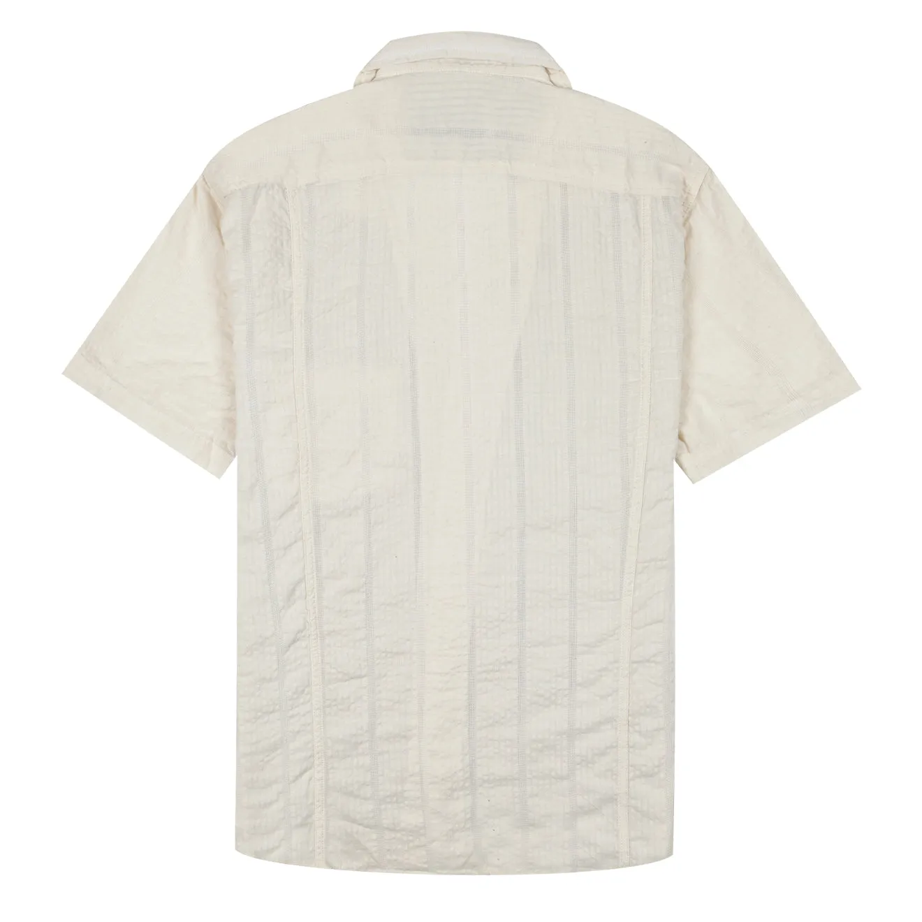 Corridor Striped Seersucker S/S Shirt White