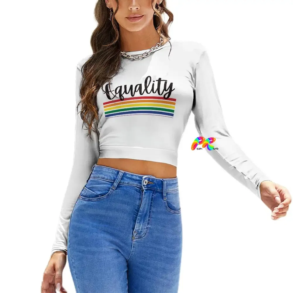 Equality Backless Long Sleeve T-Shirt