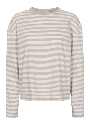 Esmé Studios Signe LS Striped T-shirt ES123-315 Chateau Gray Stripe