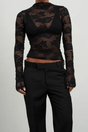 Esteila Top - Black Lace