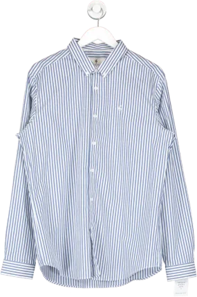 Father Sons White Classic Single Woven Stripe Long Sleeve UK XL