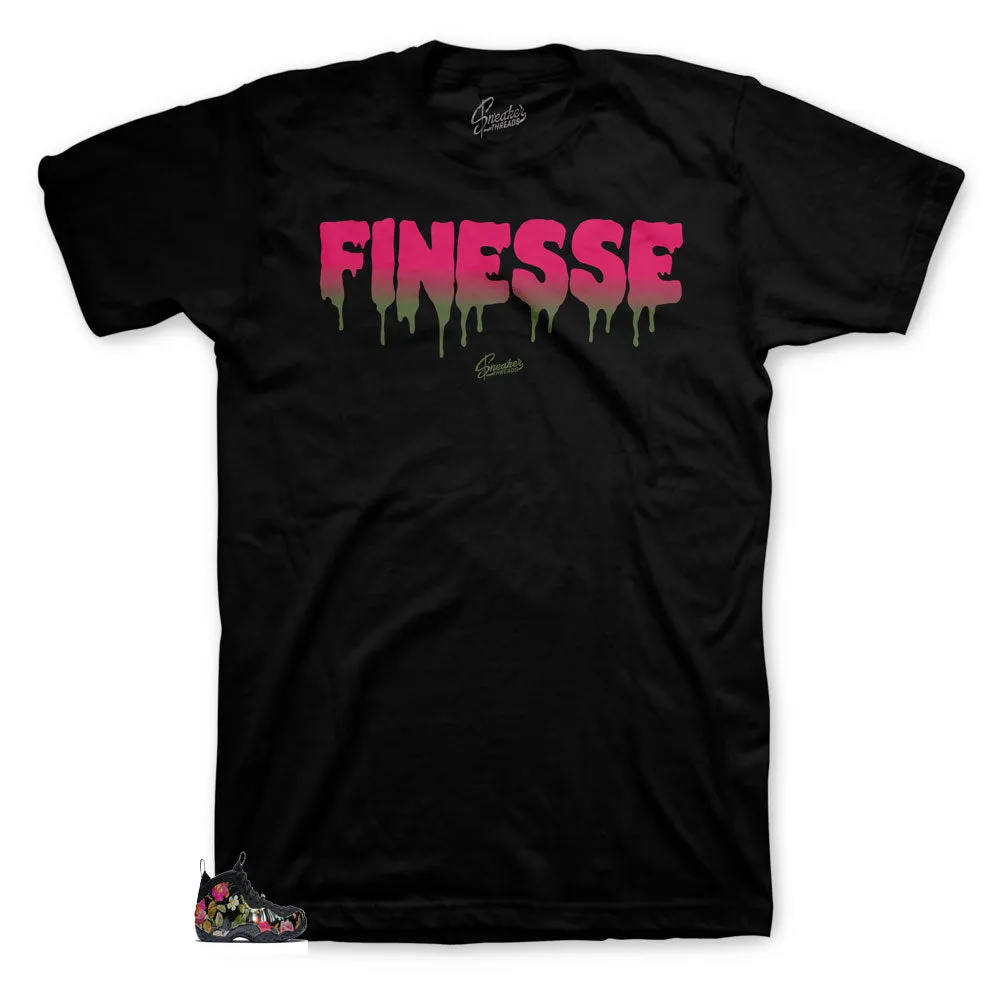 Foamposite Floral Shirt - Drip Finesse - Black