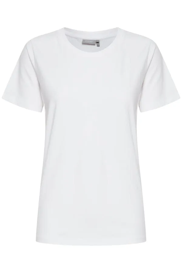 Fransa Cotton T-Shirt White