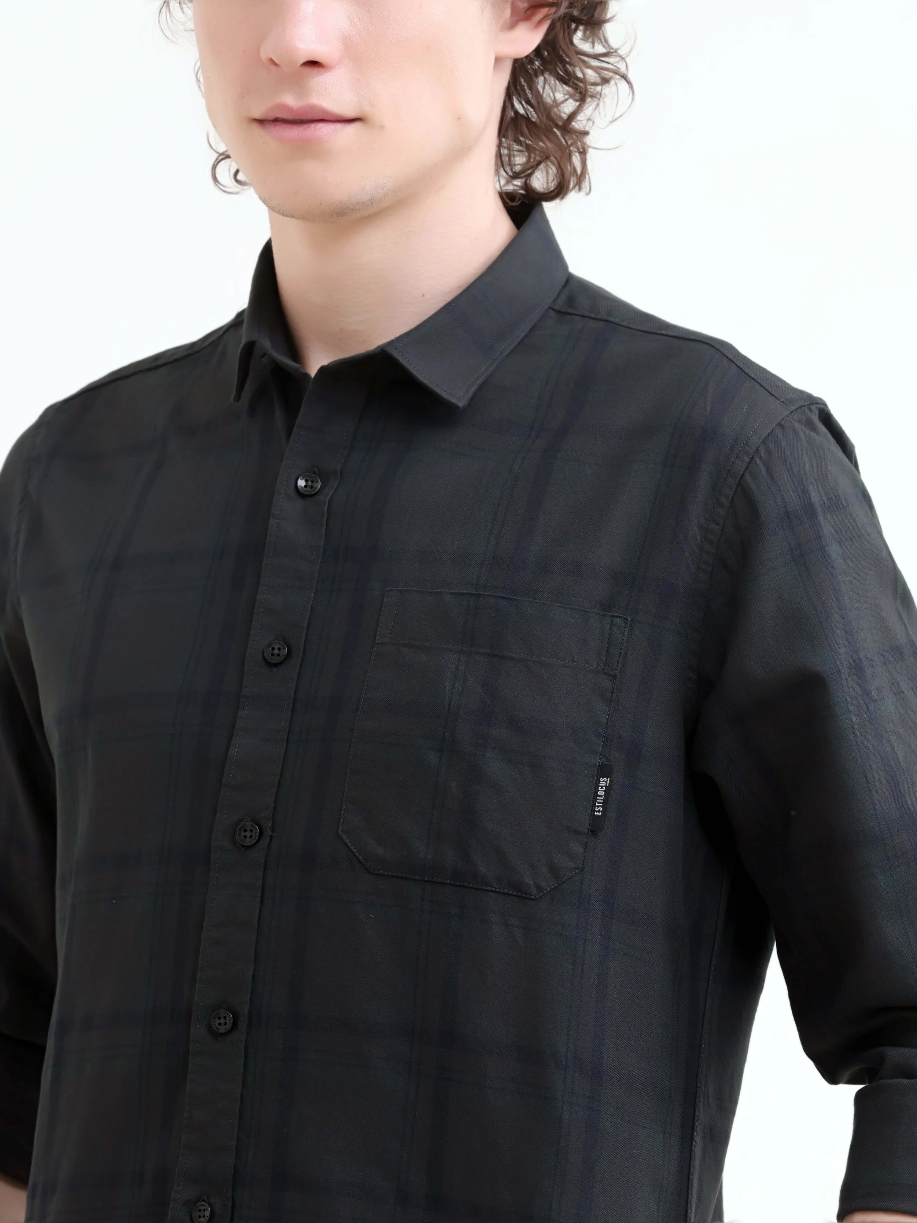 Frazey gray dupplin check shirt