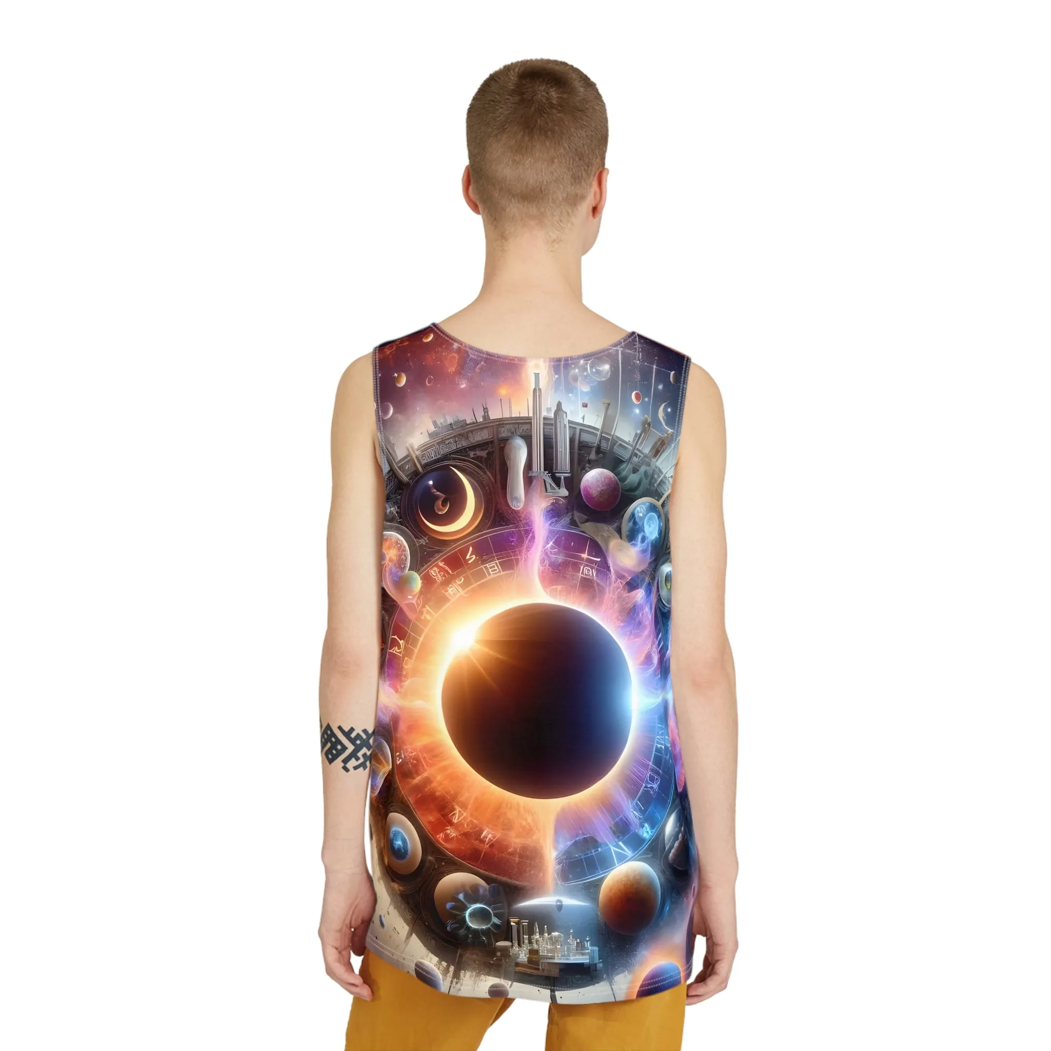 Full Solar Eclipse - Men's Tank Top Shirt All Over Print