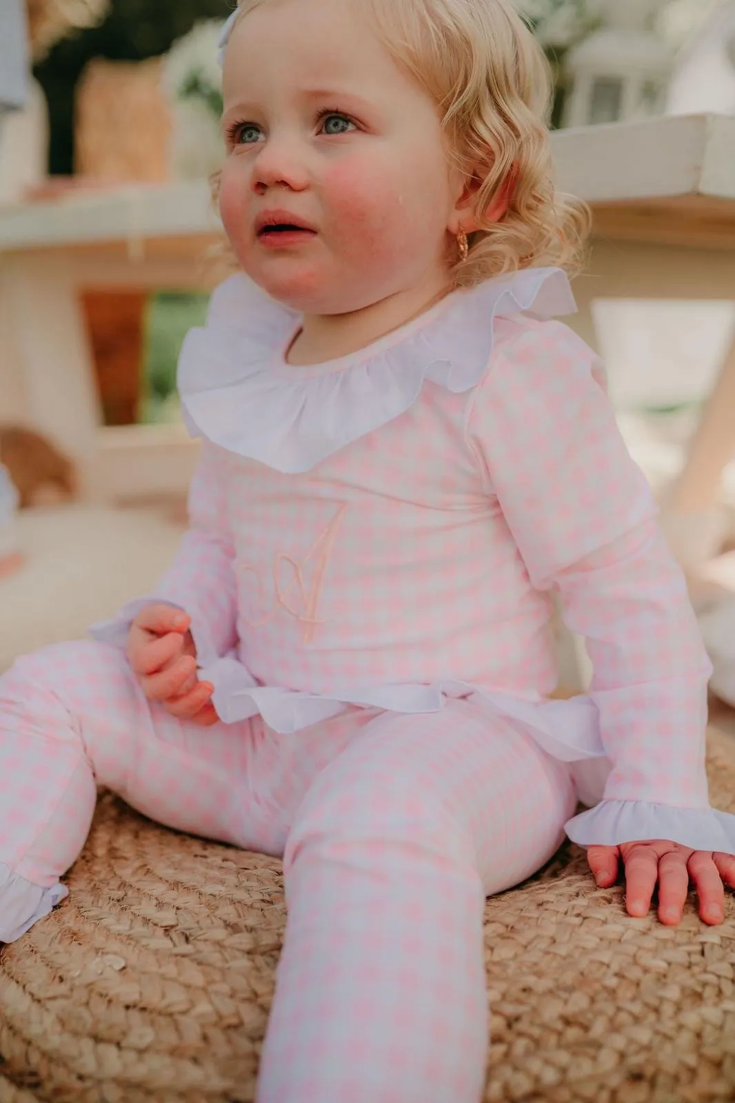 Girls Pink Gingham Dreams Set