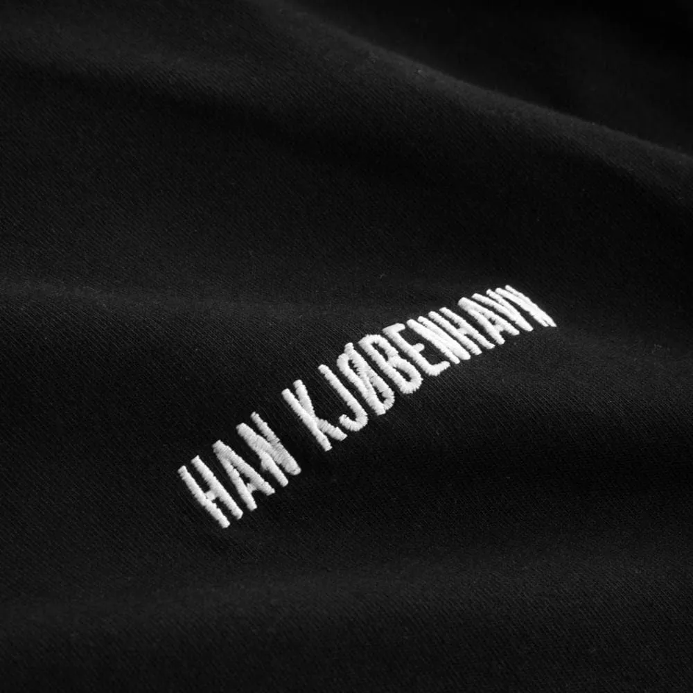 HAN KJOBENHAVN BOYFRIEND TEE - BLACK LOGO-BLACK