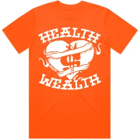 HEALTH : Blood Orange Sneaker Tees Shirt (white ink)