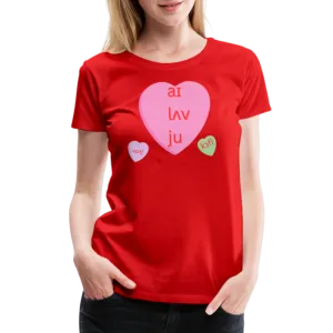 “IPA-I Love You, Coffee, Speech”-Women’s Premium T-Shirt