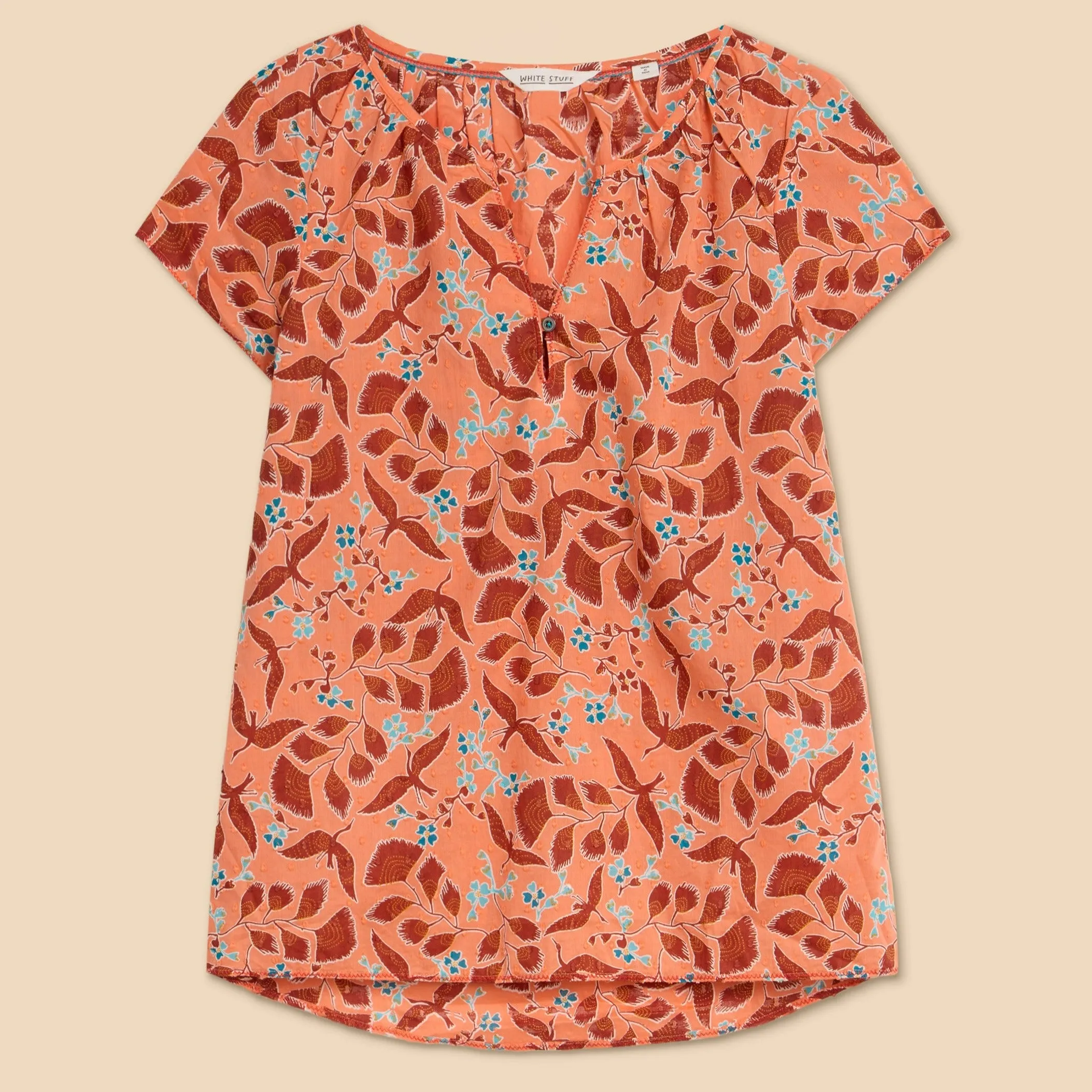 Keri Organic Cotton Top - Pink Multi