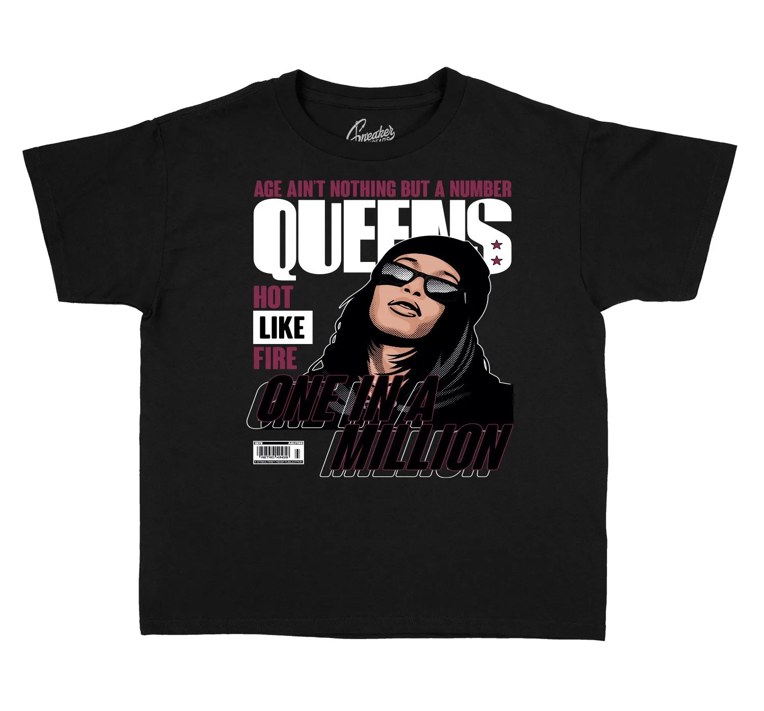 Kids - Burgundy 8 Queens Shirt