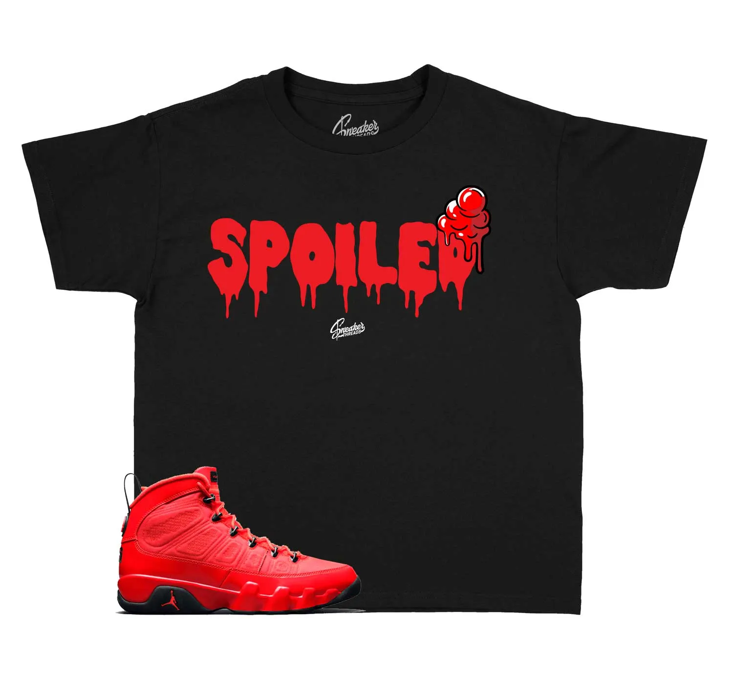 Kids Chile Red 9 Shirt - Spoiled - Black