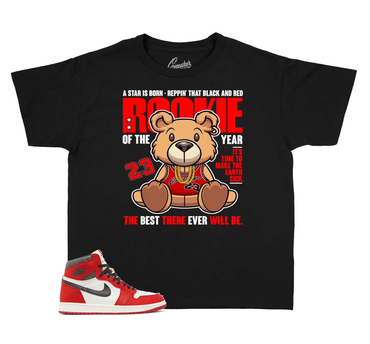 Kids Lost And Found 1 Shirt - Rookie Bear - Black