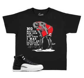 Kids Playoff 12 Shirt - No Matter - Black