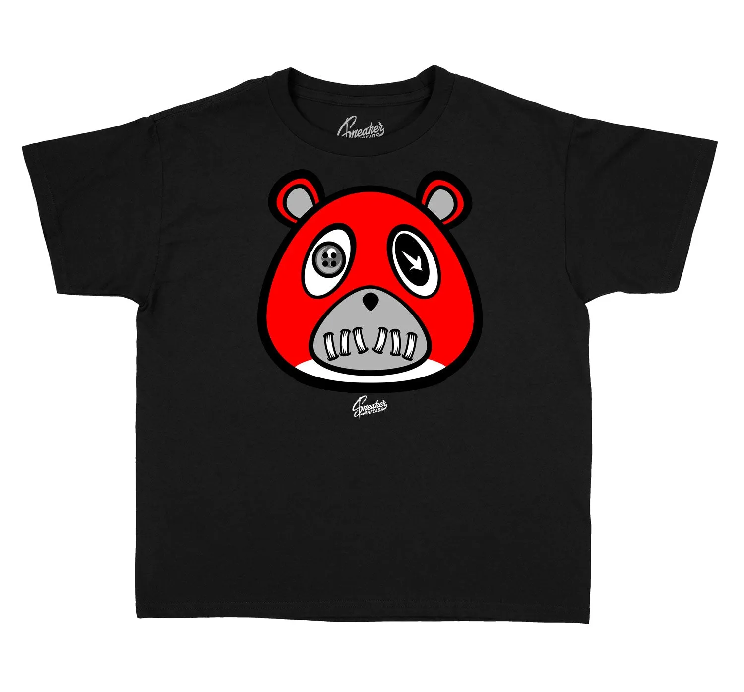 Kids Reverse Flu 12 Shirt - ST Bear - Black