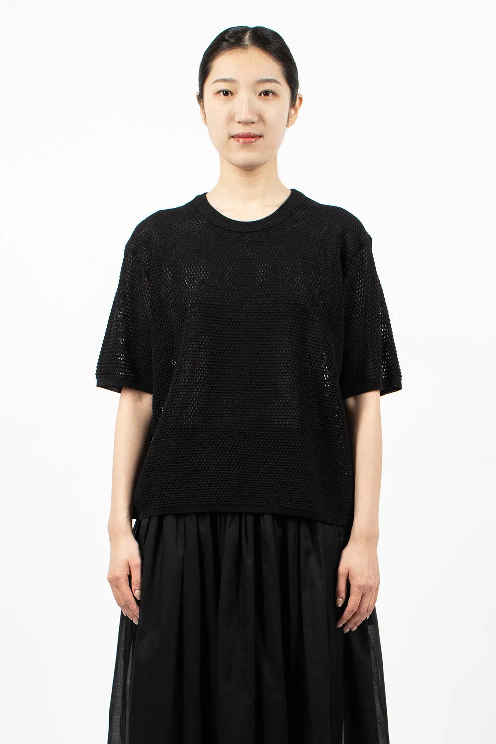 Klara Duo Eyelet Knitwear Black