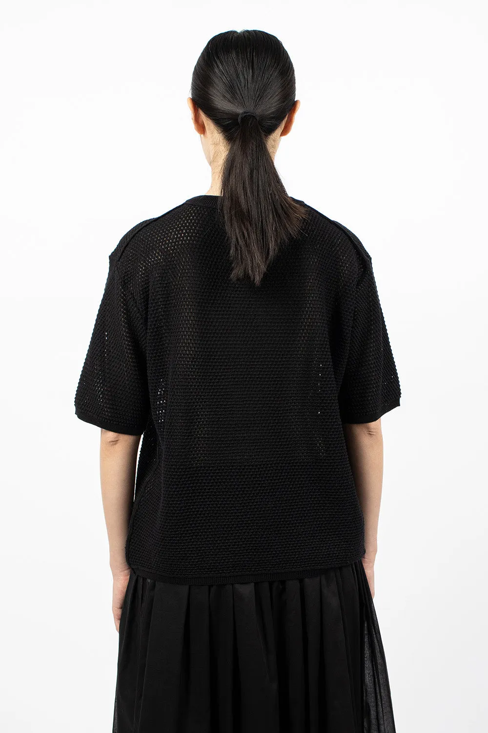 Klara Duo Eyelet Knitwear Black