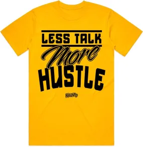 LESS TALK : Gold Sneaker Tees Shirt (black ink)